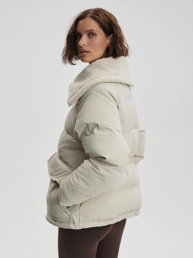 Elegant Women White Wind breaker Jacket